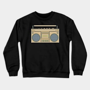 Yellow Vintage Boombox Crewneck Sweatshirt